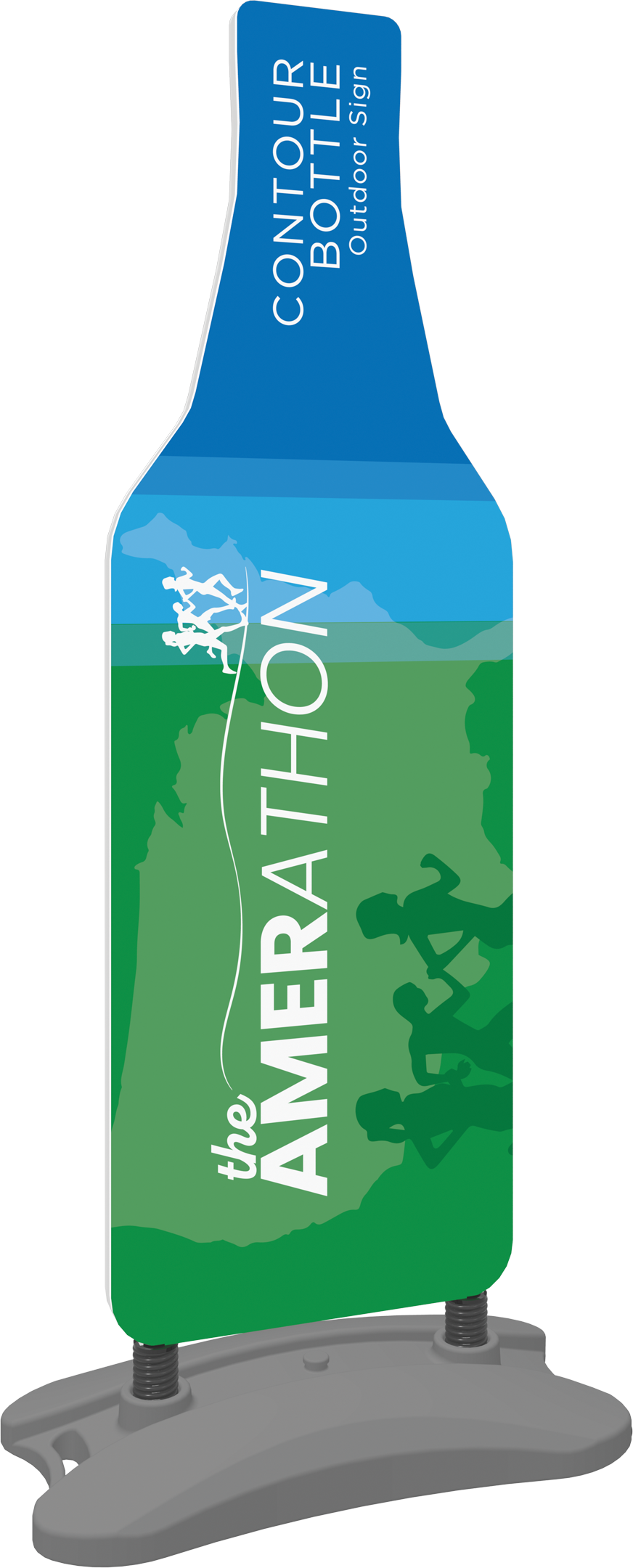 Contour Outdoor Sign Bottle - Water Base
