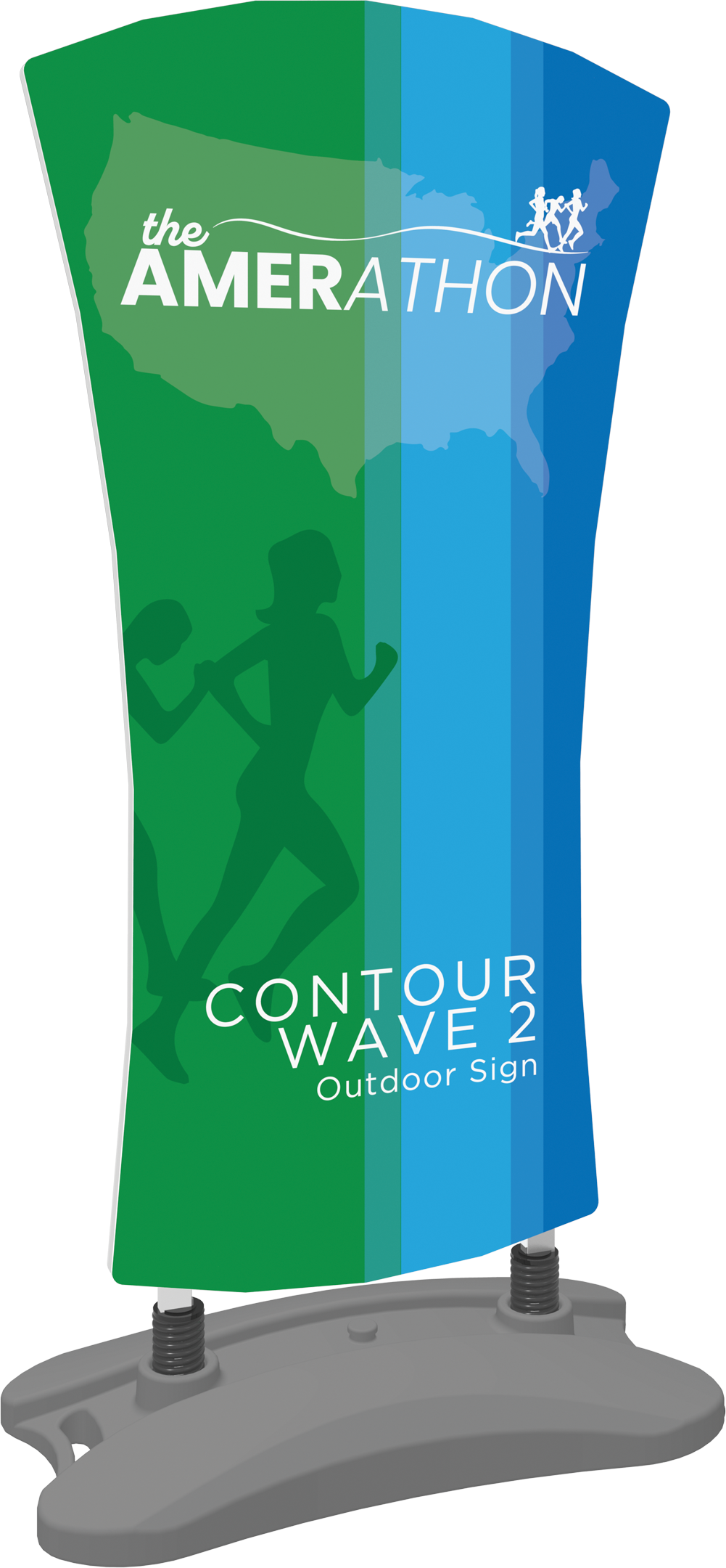 Contour Outdoor Sign Wave 2 - Water Base
