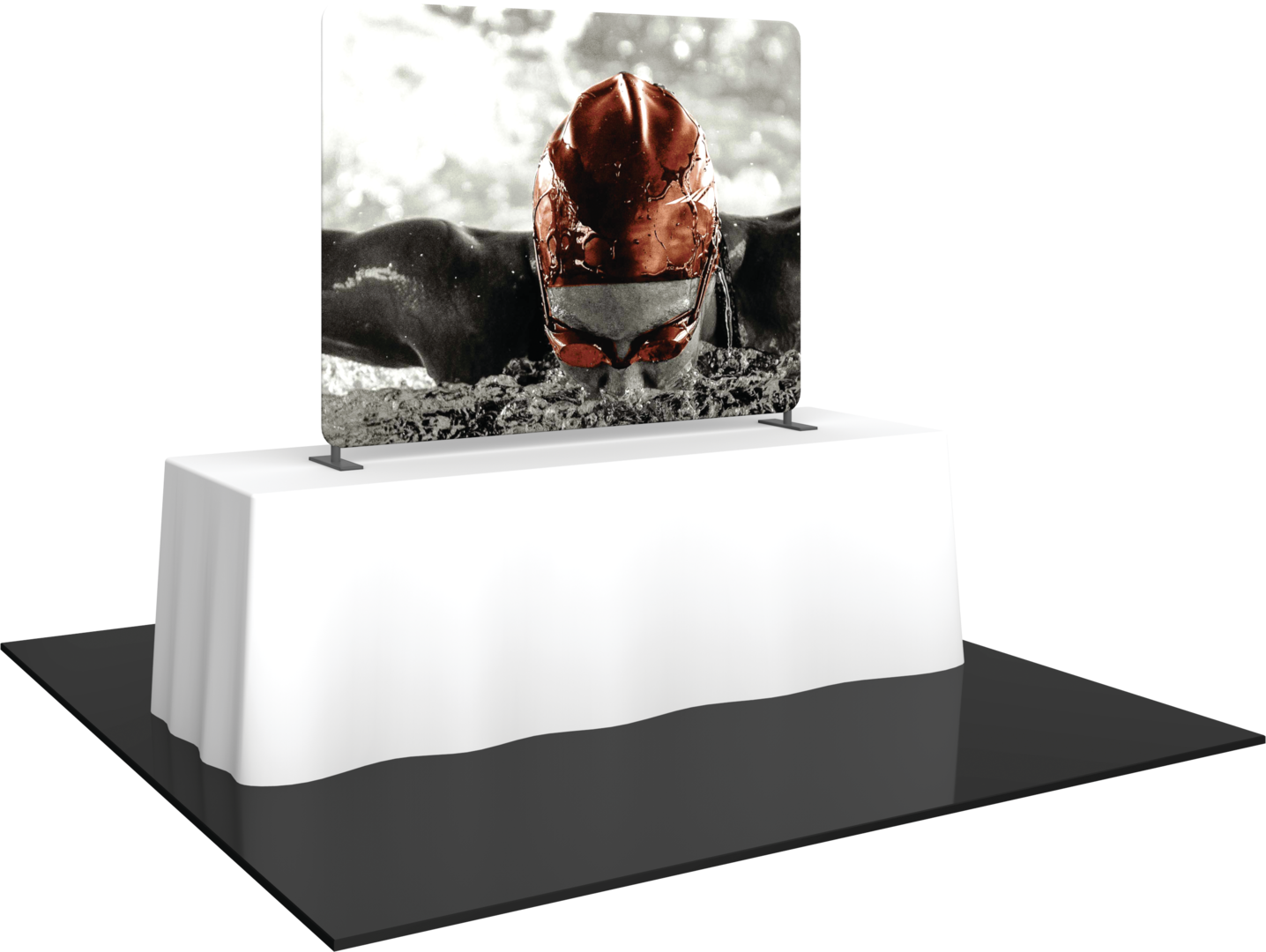 Formulate Essential Tabletop Straight Fabric Backwall