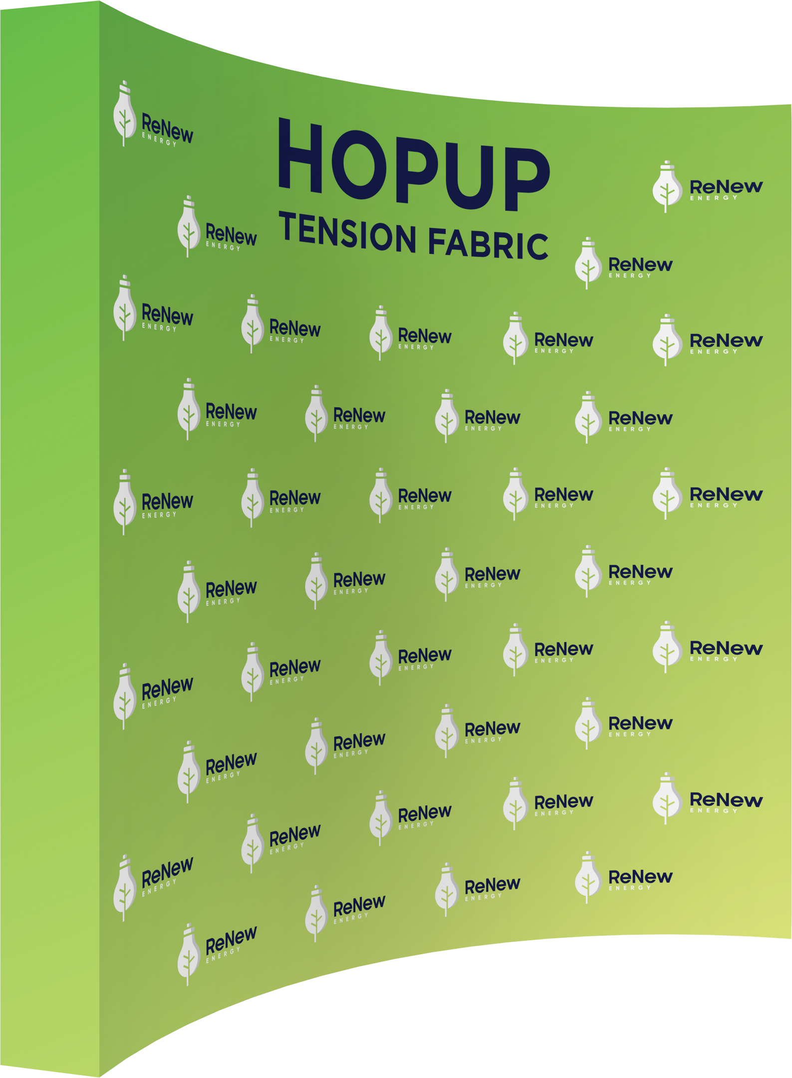 Hopup 10ft Curved Extra Tall Tension Fabric Display
