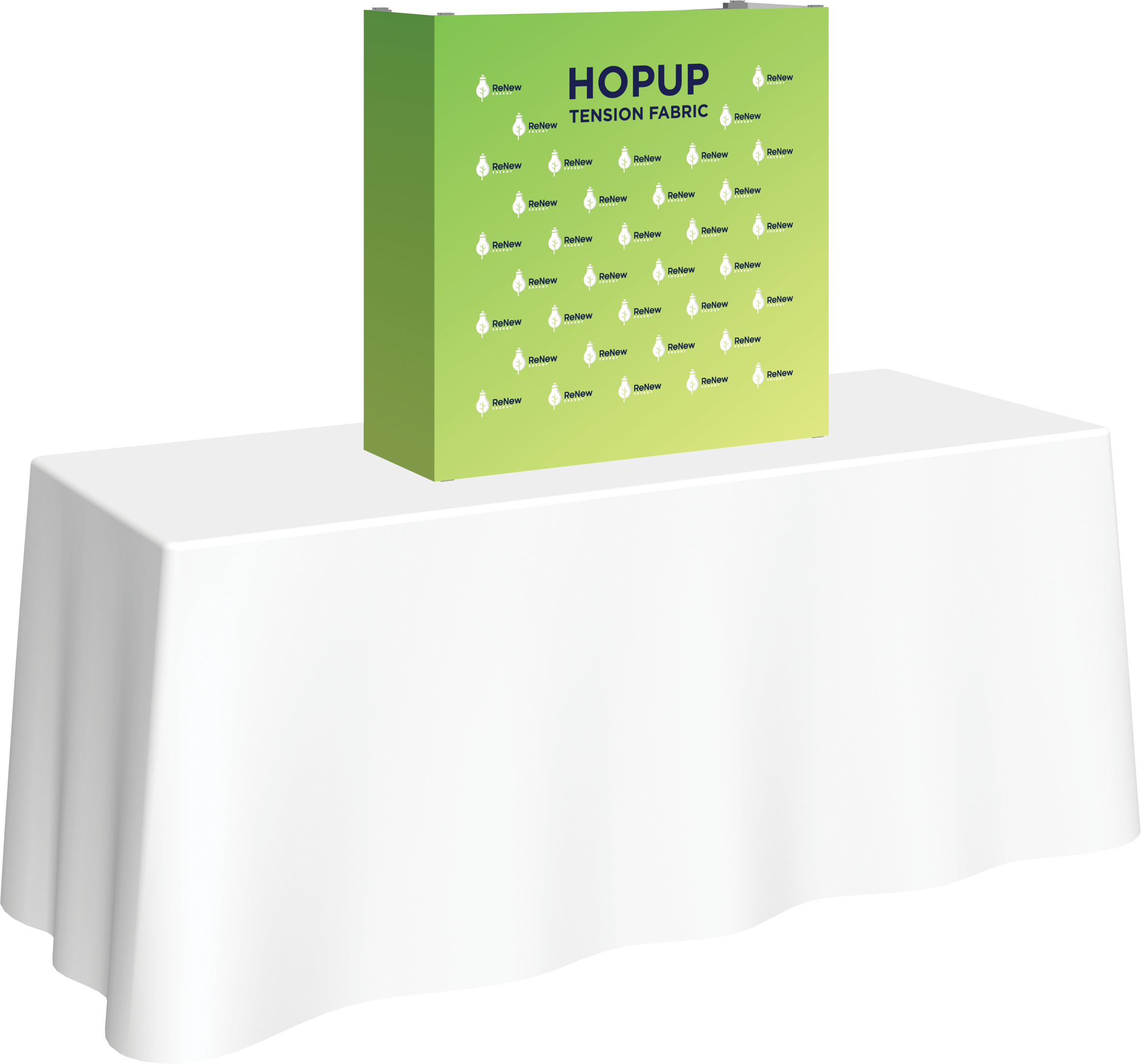 Hopup 2.5ft Straight Tabletop Tension Fabric Display