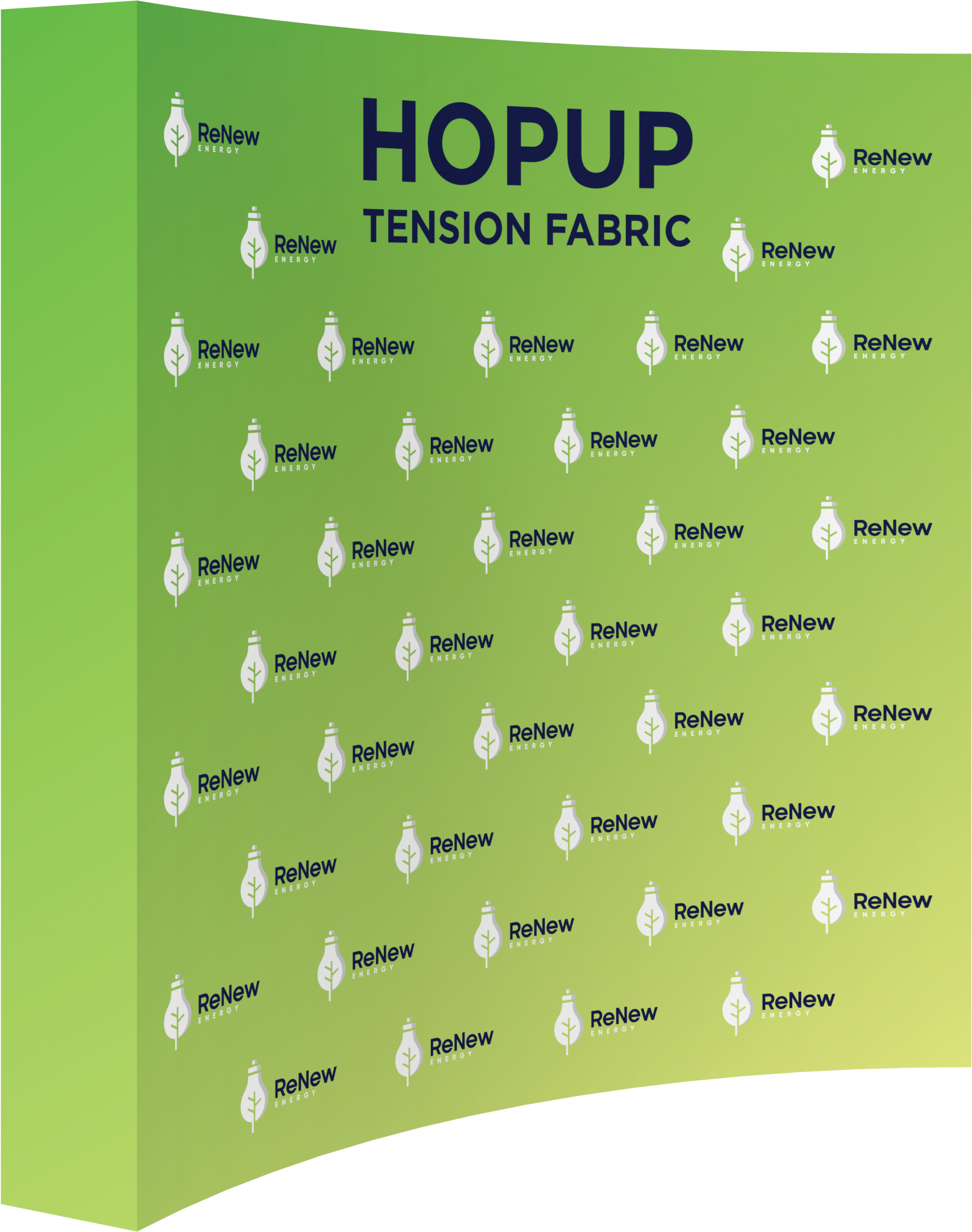 Hopup 7.5ft Curved Full Height Tension Fabric Display