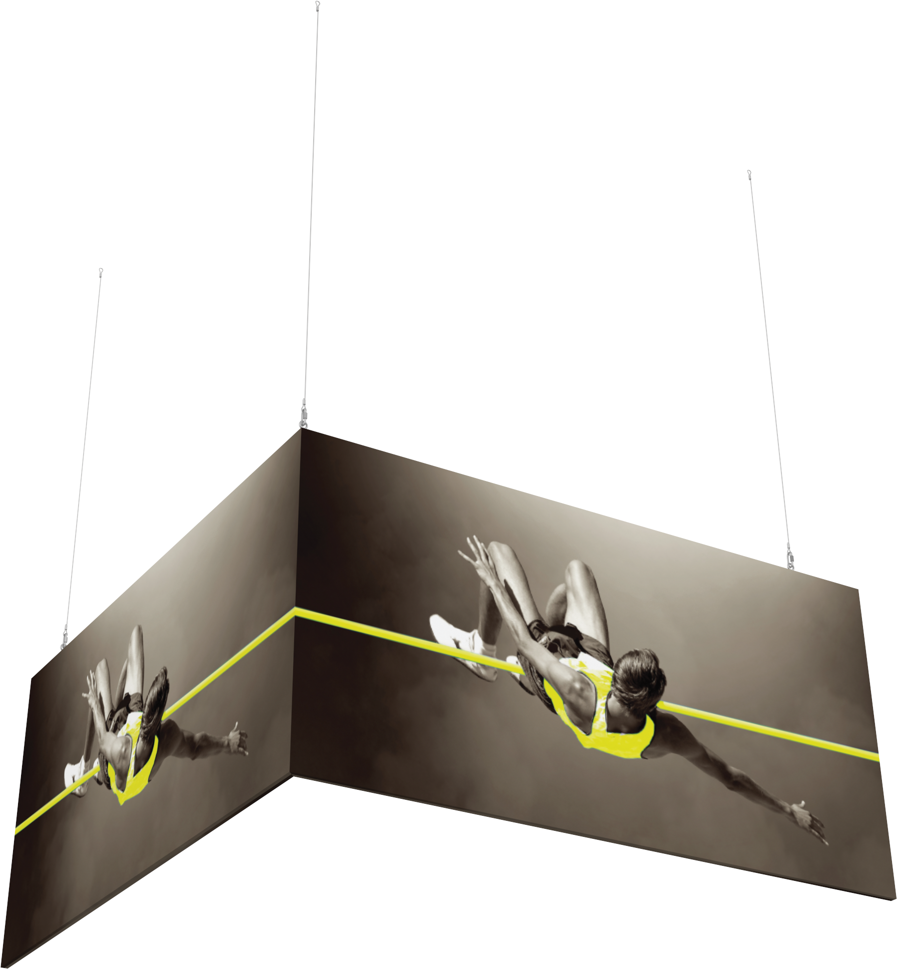 8ft x 8ft x 4ft L-Shaped Hanging Structure