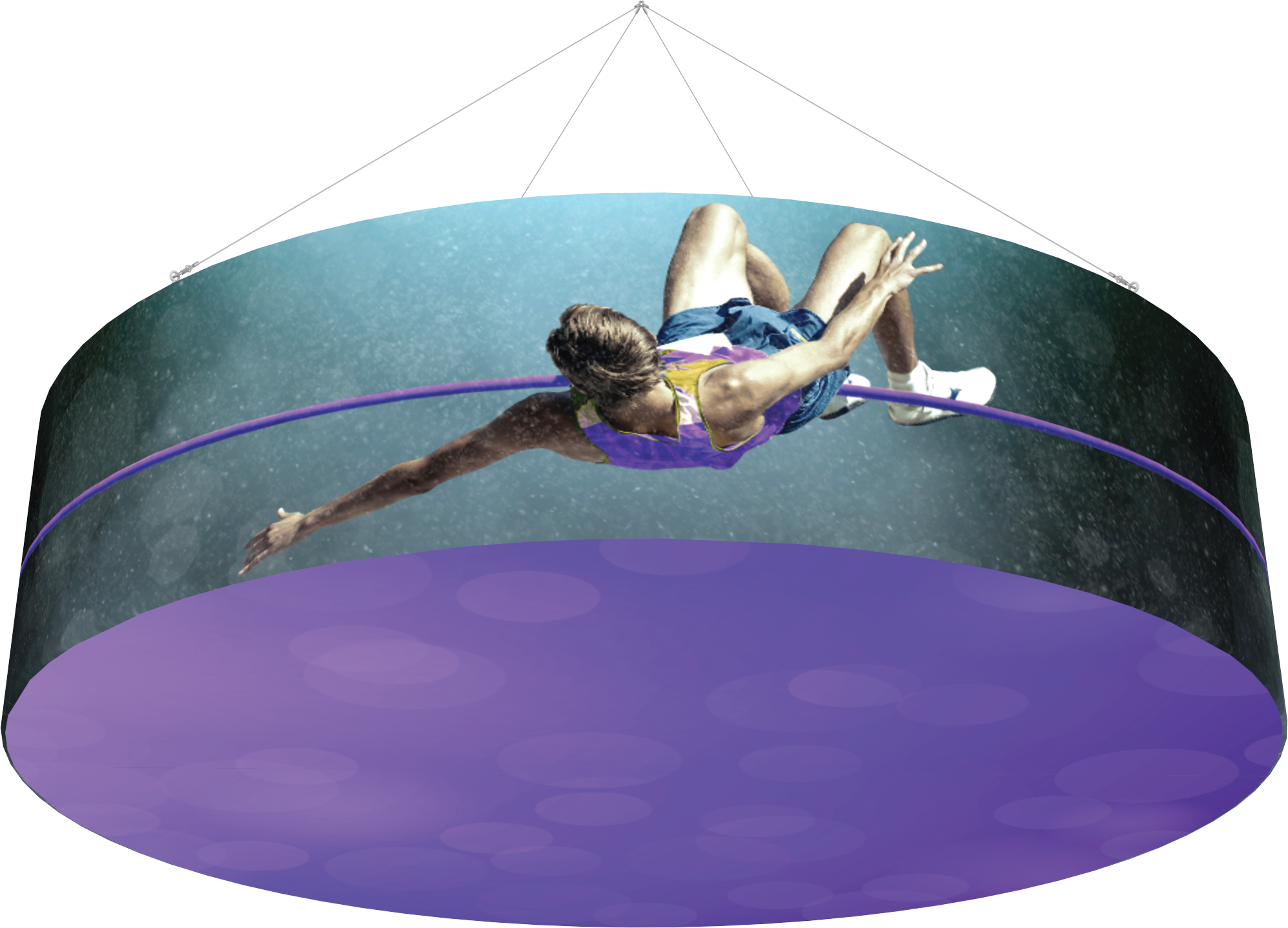 12 X 3Ft Backlit Ring Hanging Structure