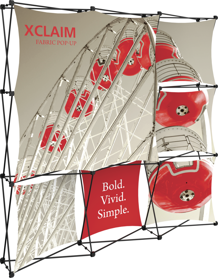 Xclaim 8ft Fabric Popup Display Kit 03